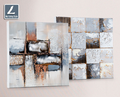 MY LIVING STYLE Original-Wandbilder, 2-teilig