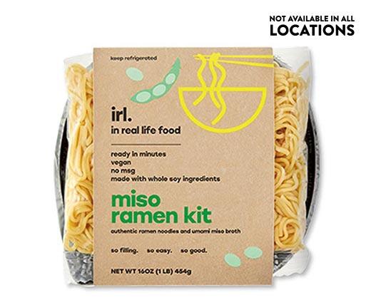 In Real Life Food 
 Spicy Chicken or Miso Veggie Ramen Kit