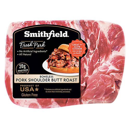 Whole Boneless Pork Butt Roast, per lb.