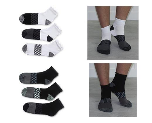 Crane 
 Men's or Ladies' Athletic Socks 3-Pack