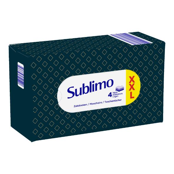 SUBLIMO(R) 				Zakdoeken 4 lagen, 130 st.