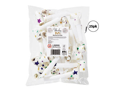 New Year's Eve Decorations - Party Hats 10pk, Balloons 30pk or Blowouts 25pk