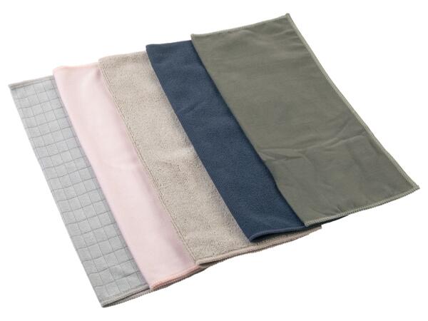 Microfibre Cloths, 5 pieces
