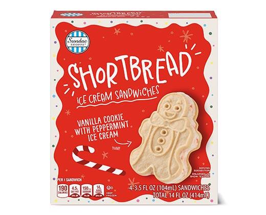 Sundae Shoppe Shortbread or Gingerbread Ice Cream Sandwiches
