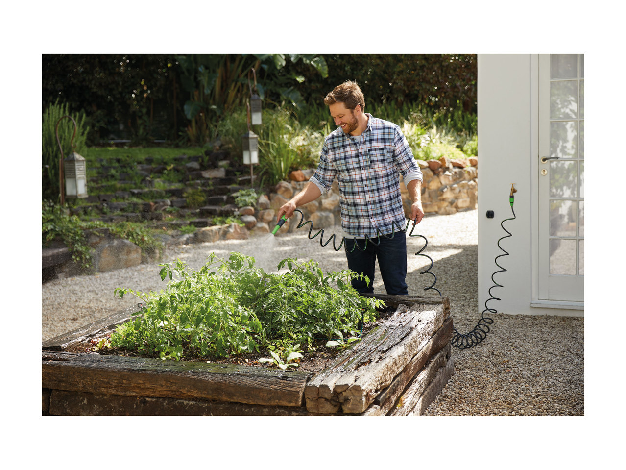 Florabest Coil Garden Hose Set1