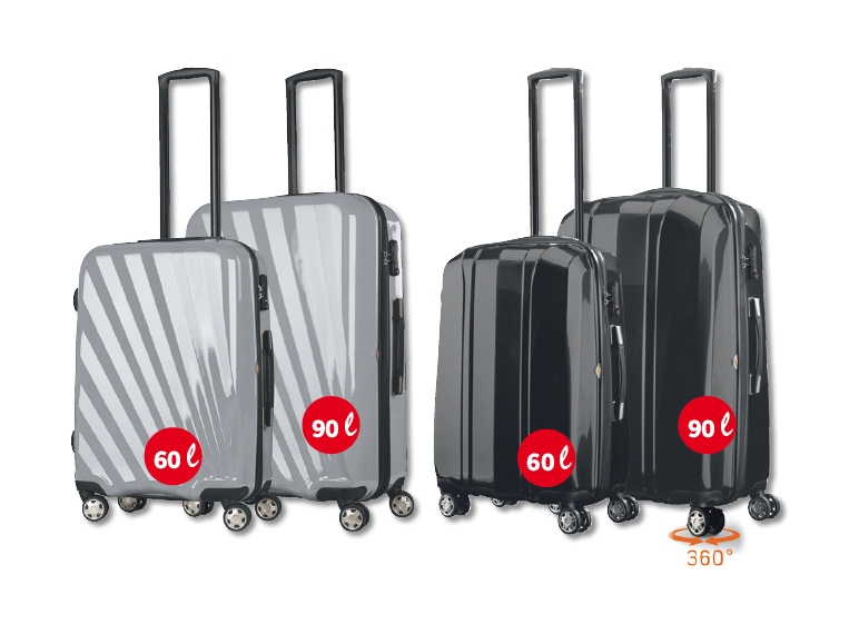 vValise en polycarbonate, 2 pièces ***Cet article est disponible uniquement en Suisse romande et au Tessin.***