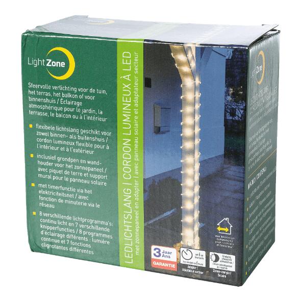 LIGHT ZONE(R) 				LED-Lichterkette mit Solarenergie