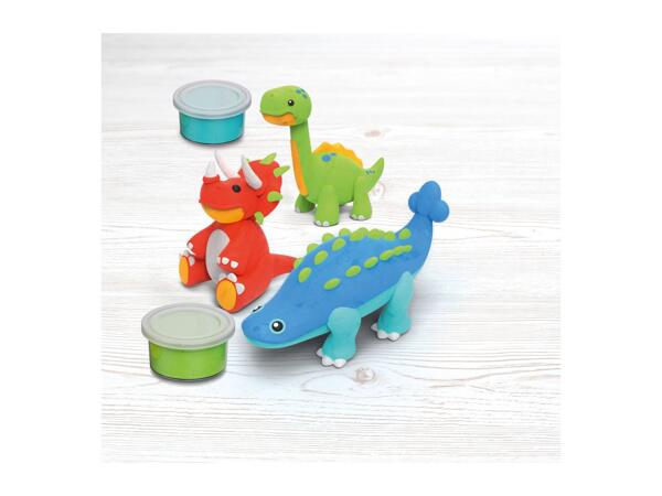 Crelando Dinosaurs Modelling Clay - 6 Pieces