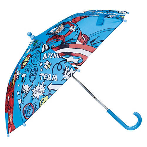 Children's Avengers Character Stick Umbrella, Blue