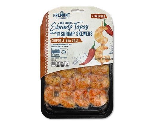 Fremont Fish Market 
 Wild Caught Argentine Shrimp Skewers Assorted Varieties