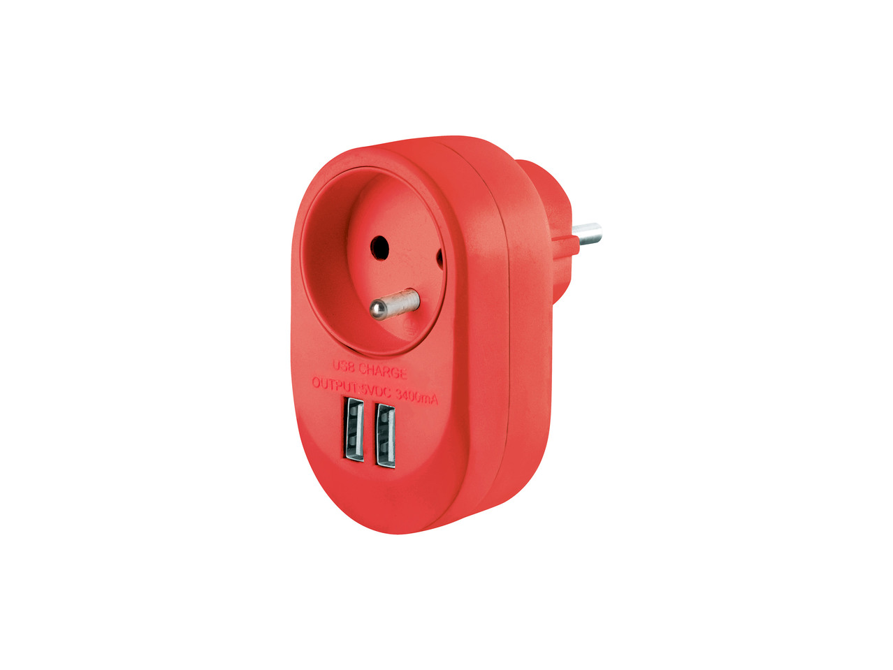 USB zásuvka 2 v 1