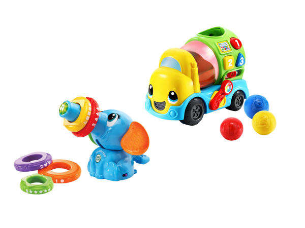 STACK & TUMBLE ELEPHANT/BABY COLOUR MIXER TRUCK