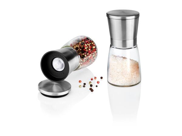 Ernesto Vinegar & Oil Dispenser Set/​Salt & Pepper Mill Set - 2 Pack