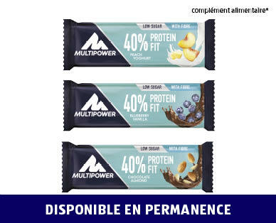 MULTIPOWER(R)
BARRES FIT AVEC 40 % DE PROTÉINES