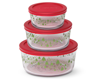 Crofton 6-Piece Holiday Glass Storage Bowls
