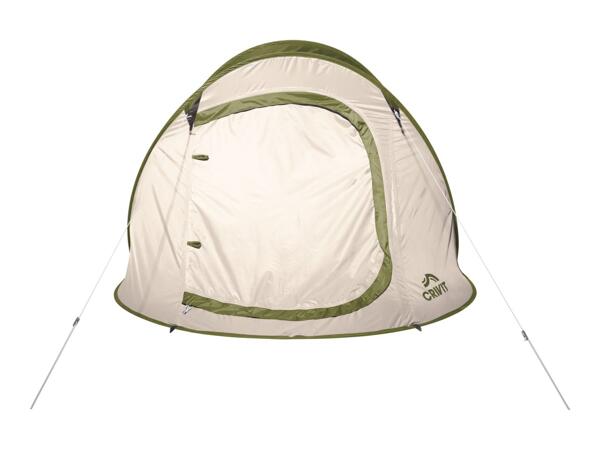 Crivit Beige & Green 2-Person Pop-Up Tent