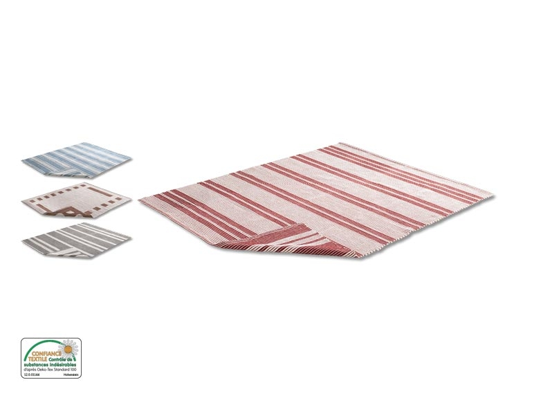 Tapis réversible en coton