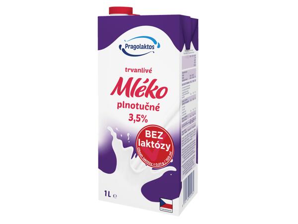 Bezlaktózové trvanlivé mléko 3,5%
