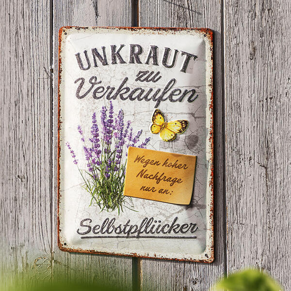 Retro-Schild "Garten"