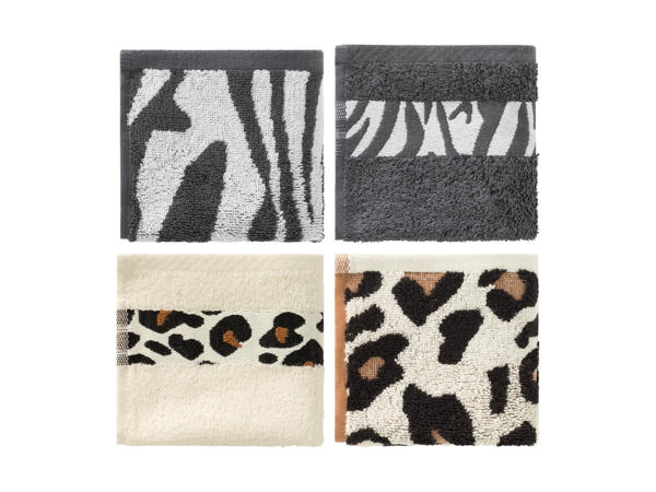 Serviettes d'invités éponge, lot de 4