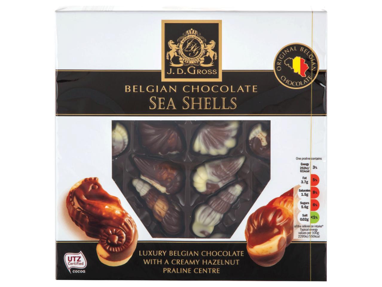 J.D. GROSS Belgian Chocolate Sea Shells