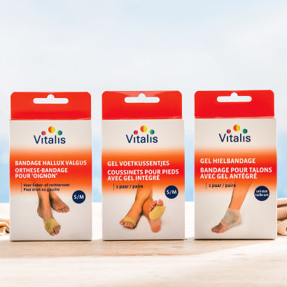 Bandage pour pieds avec coussinet au gel