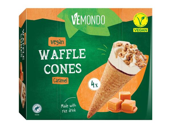Vegan salted caramel cone