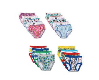 Boys' 8 Pack or Girls' 10 Pack Character Underwear