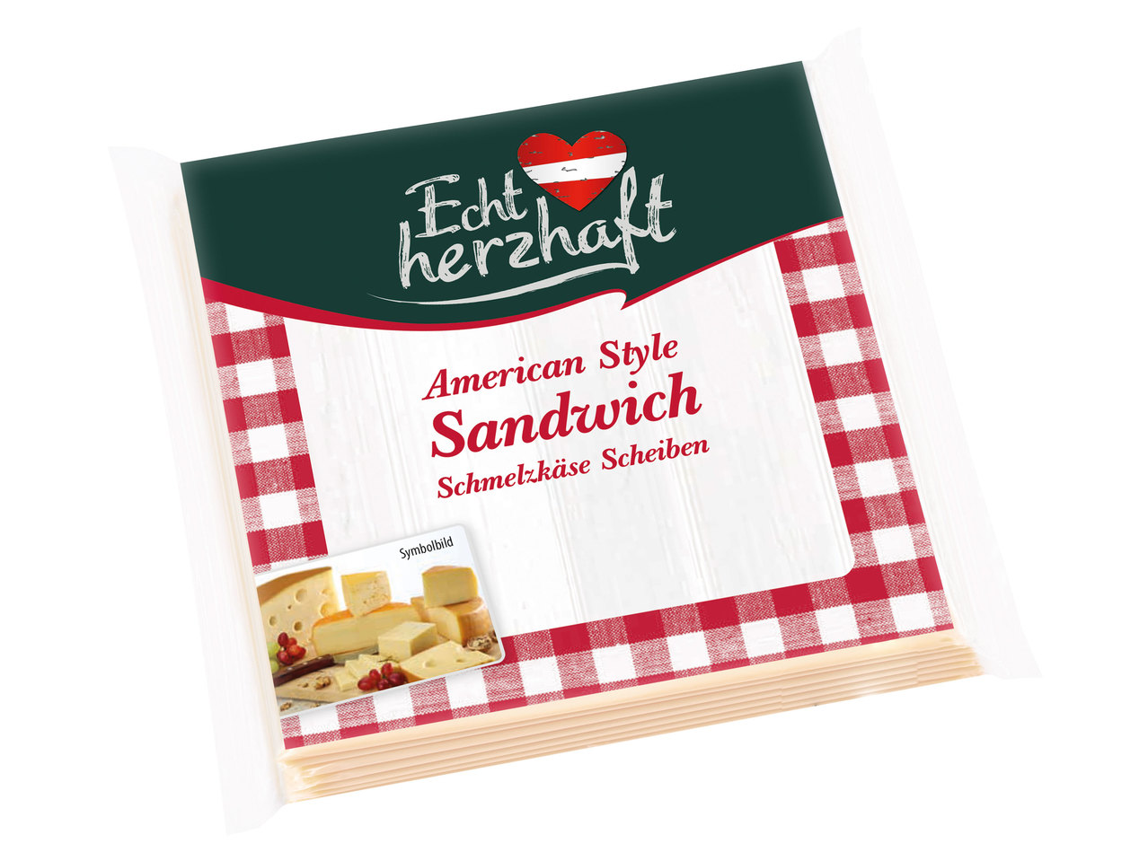 ECHT HERZHAFT Sandwich Schmelzkäse Scheiben