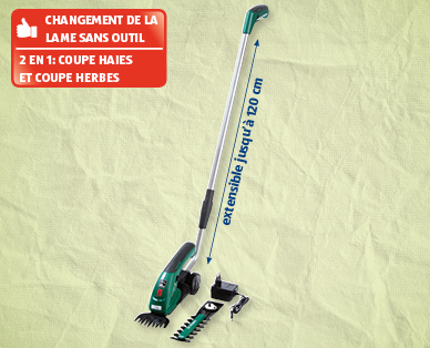 Coupe haies/coupe herbes à accu Li-Ion GARDENLINE(R)