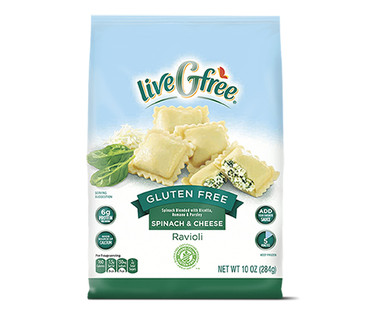 liveGfreeSpinach or Cheese Ravioli
