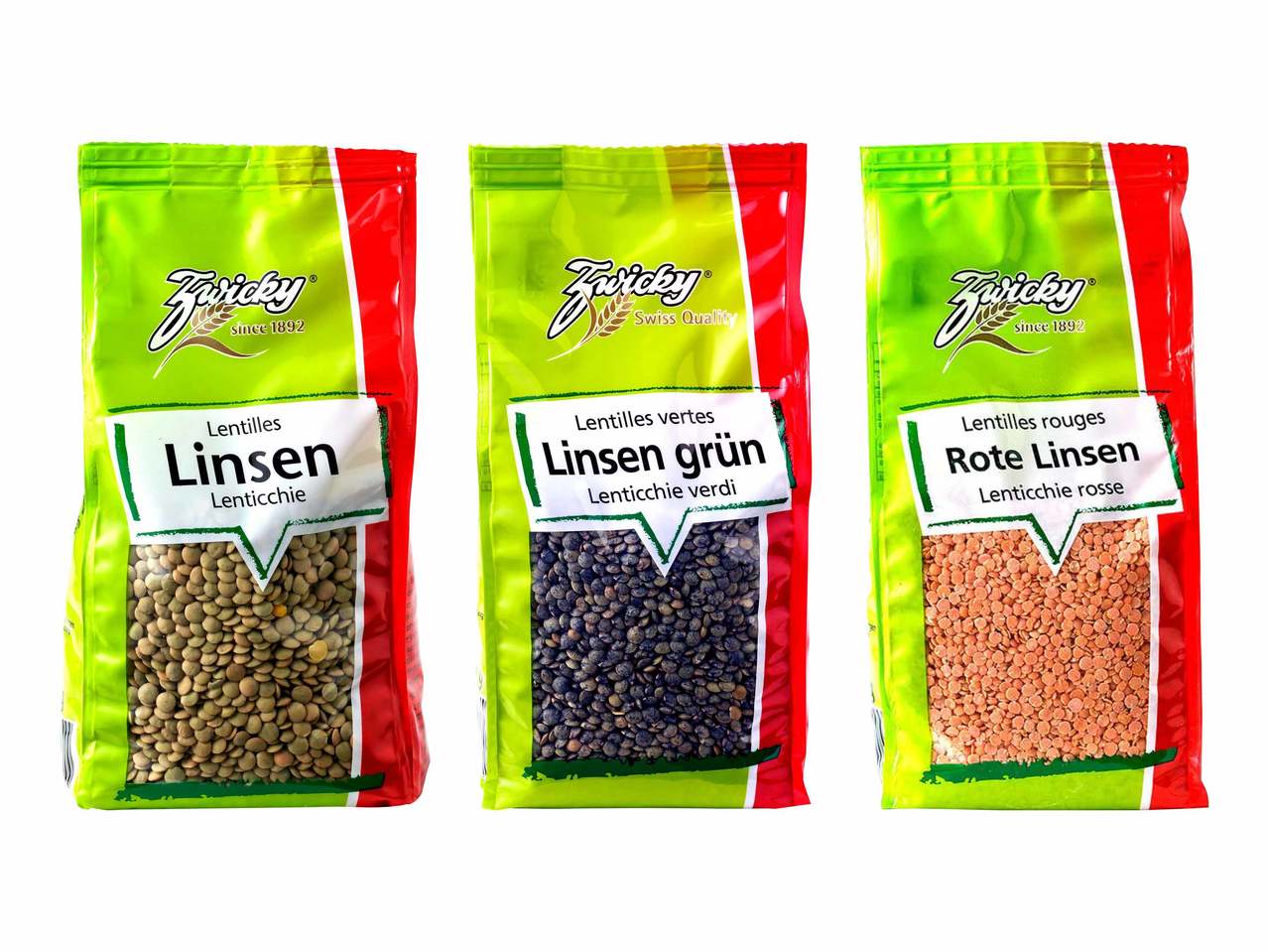 Haricots rouges/ Pois chiches/ Lentilles Zwicky