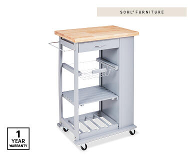 Grey Kitchen Trolley