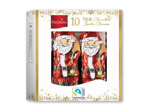 Stor chokoladejulemand eller -julemænd i æske