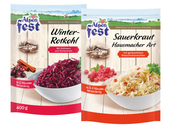 ALPENFEST Sauerkraut- oder Rotkraut-Spezialitäten