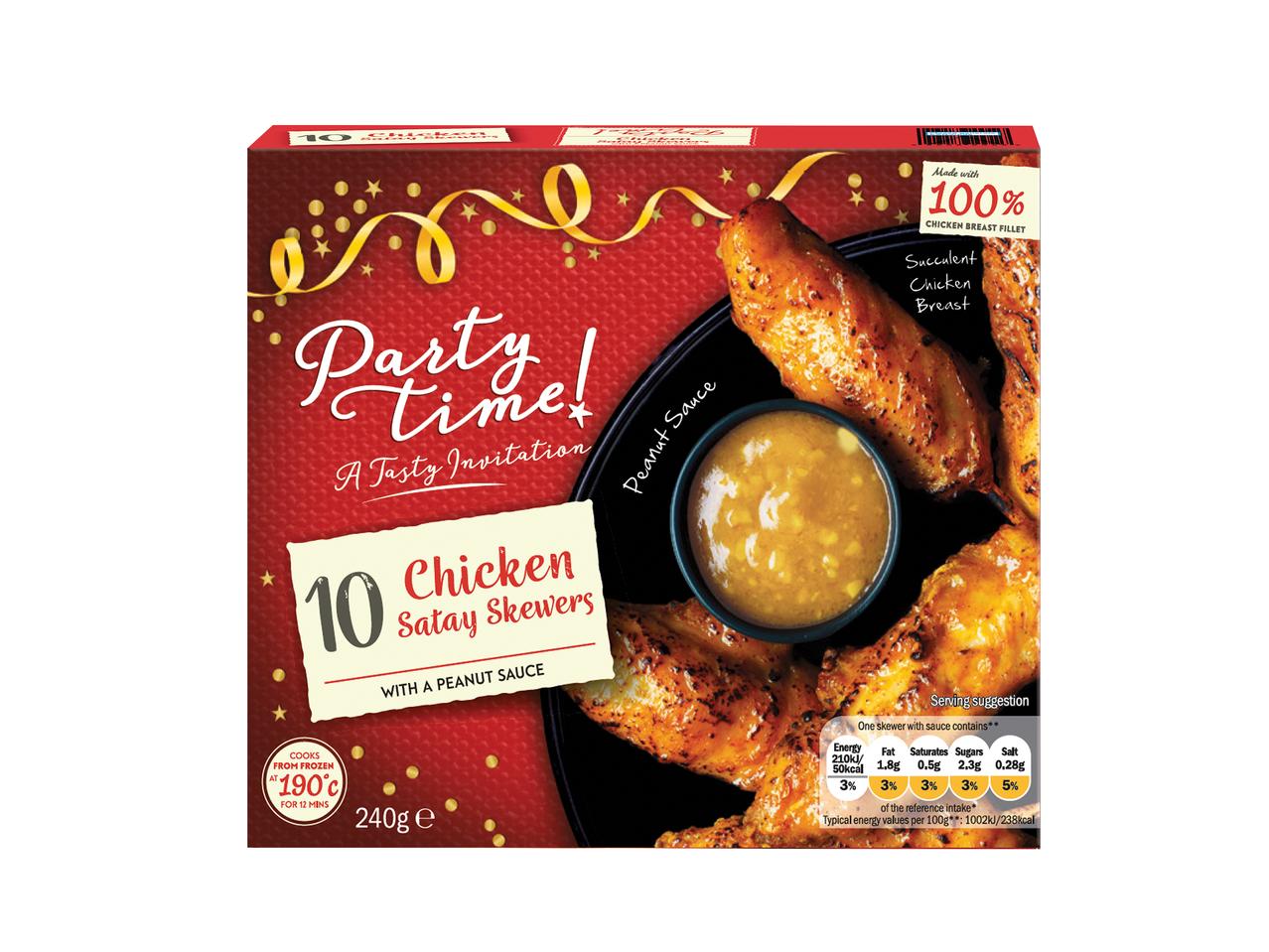 PARTYTIME Chicken Skewers