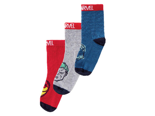 Boys' Character Socks "The Avengers, Spiderman, Star Wars"