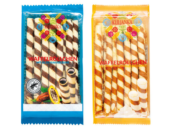 Waffelröllchen