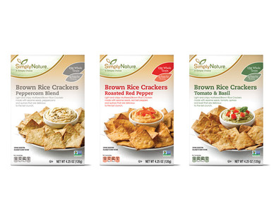 SimplyNature Brown Rice Square Crackers
