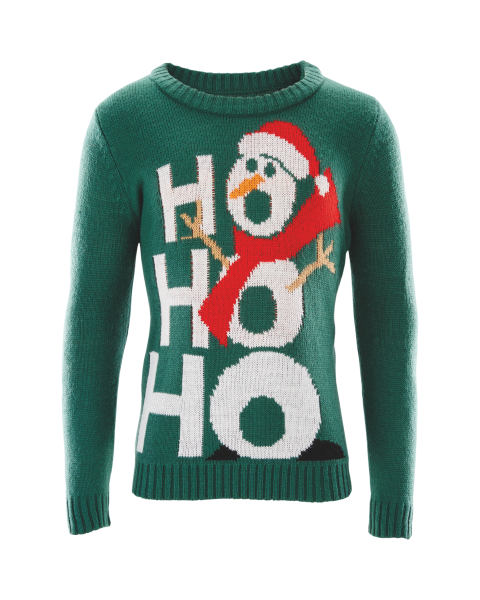 Boys Snowman Knit Jumper
