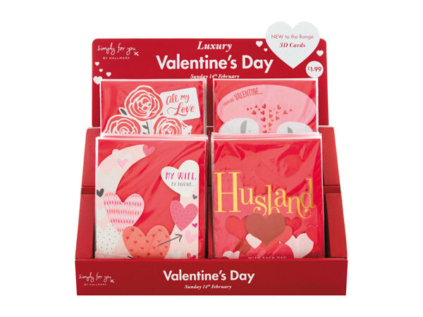 Hallmark Premium 3D Valentines Cards