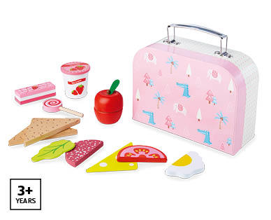 Wooden Play Food Lunch Box Sets