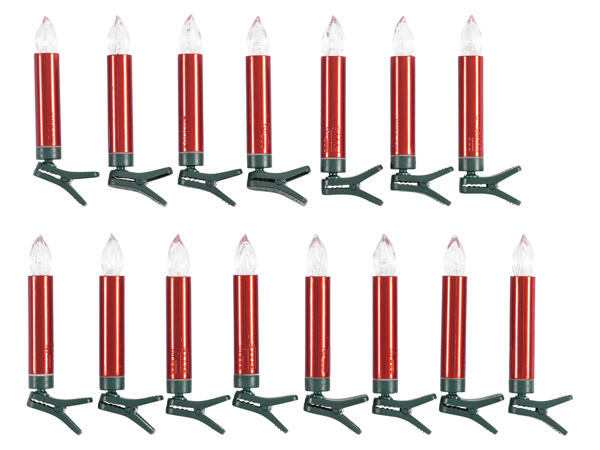 Kabellose LED-Christbaumkerzen, 15 Stück