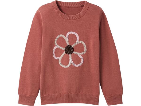 Girls' fine knit jumper