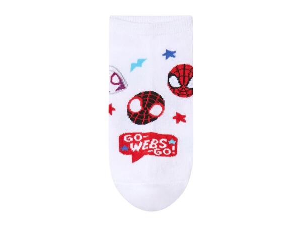 Disney Kids' Spider-Man Trainer Socks - 3 Pairs