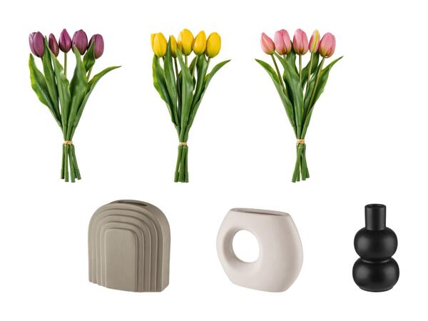 LIVARNO HOME(R) Kunstige blomster eller keramikvase