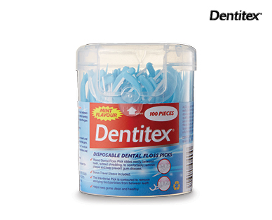 Disposable Dental Floss Picks 100pk