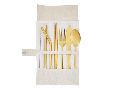 Stainless Steel Reusable Cutlery 7 Piece Set
