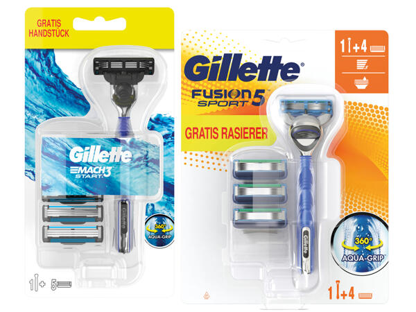 Gillette Rasierer + Ersatzklingen