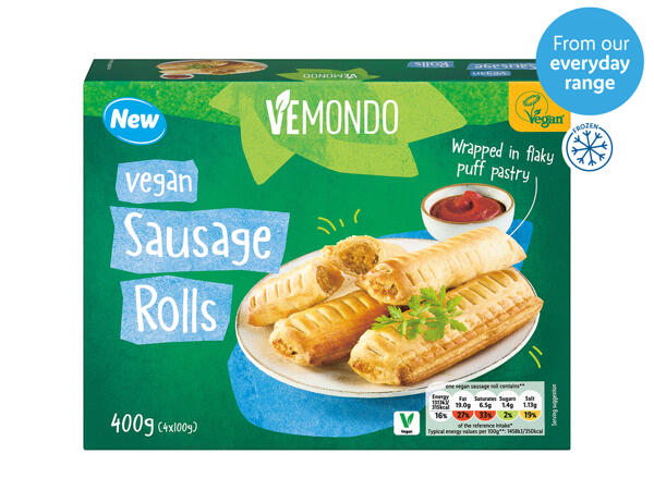 Vemondo Vegan Sausage Rolls Pack of 4